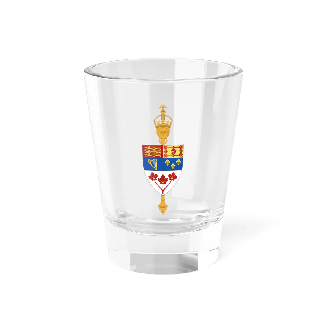 Commons Canada rendition (Canada) (Coat of Arms) Shot Glass 1.5oz 1.5oz - Go Mug Yourself