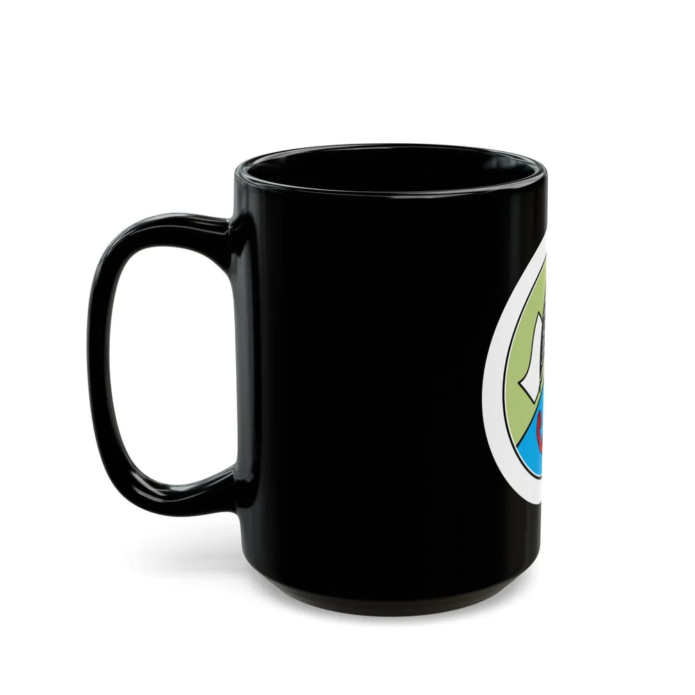 Communications (Boy Scout Merit Badge) Black Coffee Mug-Go Mug Yourself