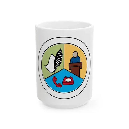 Communications (Boy Scout Merit Badge) White Coffee Mug 15oz - Go Mug Yourself
