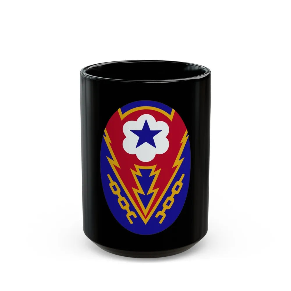 Communications Zone Personnel Europe (U.S. Army) Black Coffee Mug-15oz-Go Mug Yourself