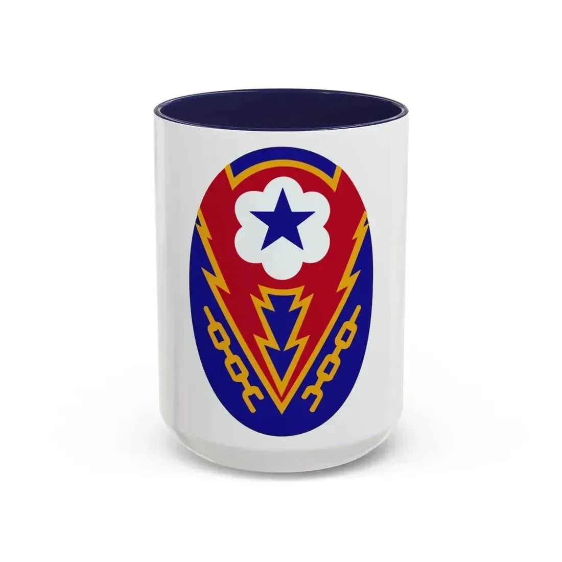 Communications Zone Personnel Europe (U.S. Army) Accent Coffee Mug 15oz Navy - Go Mug Yourself