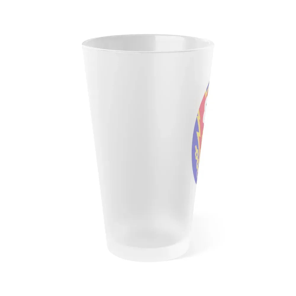 Communications Zone Personnel Europe (U.S. Army) Frosted Pint Glass 16oz - Go Mug Yourself