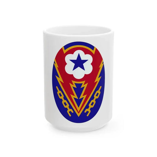 Communications Zone Personnel Europe (U.S. Army) White Coffee Mug 15oz - Go Mug Yourself