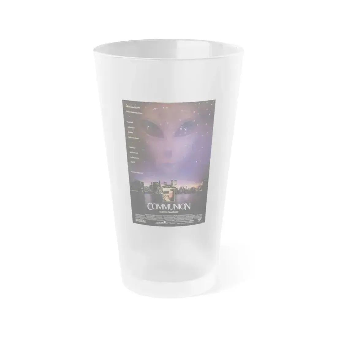 COMMUNION 1989 Movie Poster - Frosted Pint Glass 16oz 16oz Frosted - Go Mug Yourself