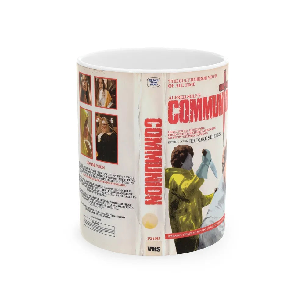 COMMUNION ALFRED SOLE (VHS COVER) - White Coffee Mug-11oz-Go Mug Yourself