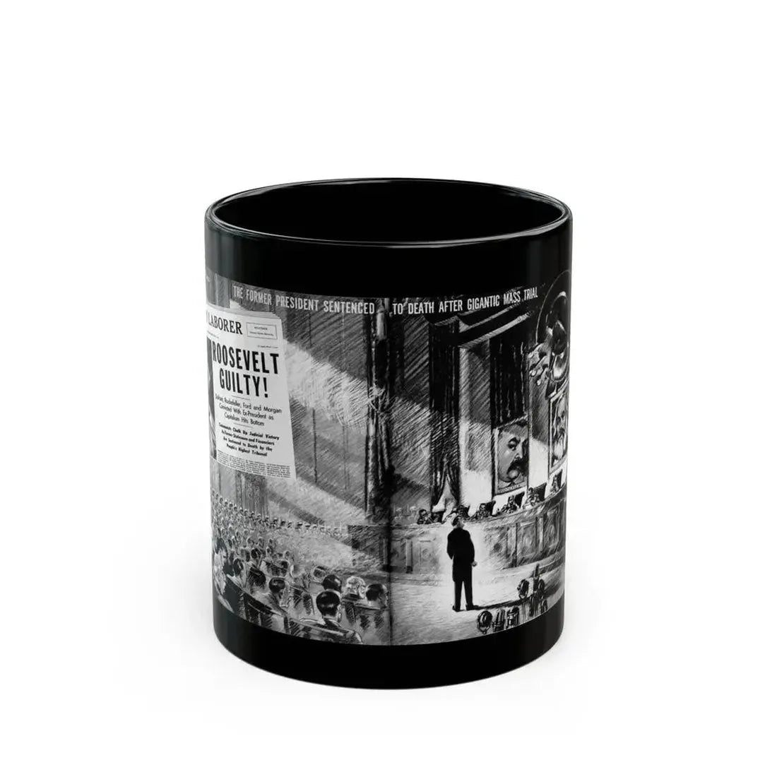 Communist America (A Fantasy), Click magazine, March 1940 - Black Coffee Mug 11oz - Go Mug Yourself