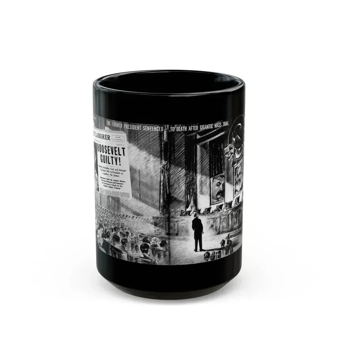 Communist America (A Fantasy), Click magazine, March 1940 - Black Coffee Mug 15oz - Go Mug Yourself