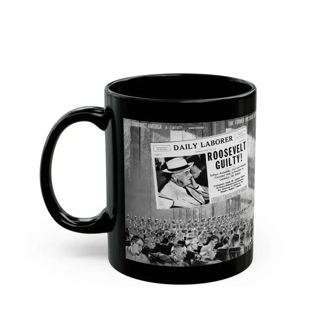 Communist America (A Fantasy), Click magazine, March 1940 - Black Coffee Mug - Go Mug Yourself