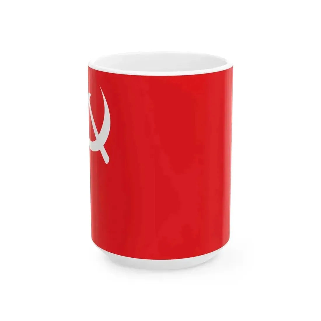 Communist Party of Bhutan Flag (Bhutan) White Coffee Mug 15oz - Go Mug Yourself
