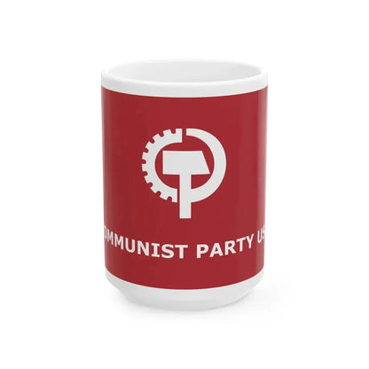 Communist Party USA Flag (United States) White Coffee Mug 15oz - Go Mug Yourself