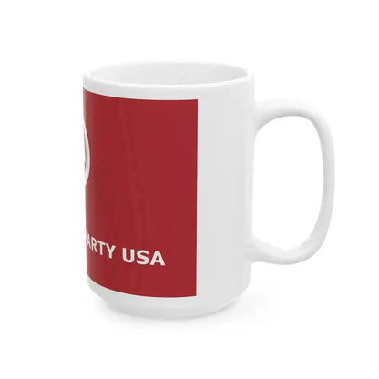 Communist Party USA Flag (United States) White Coffee Mug - Go Mug Yourself