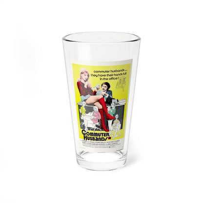 COMMUTER HUSBANDS 1973 Movie Poster - Pint Glass 16oz-16oz-Go Mug Yourself