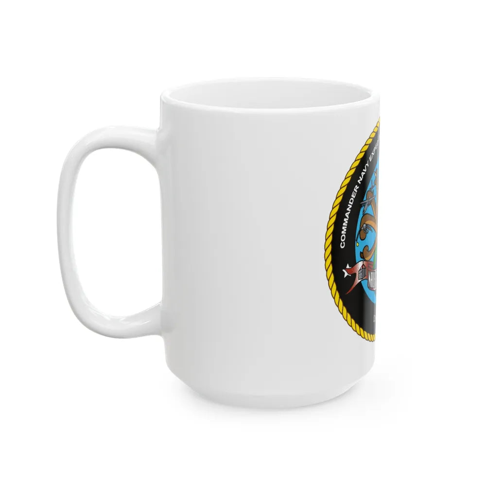 COMNAVELSG Cargo Handlers Commander Navy Expeditionary Logistics Support Group (U.S. Navy) White Coffee Mug-Go Mug Yourself