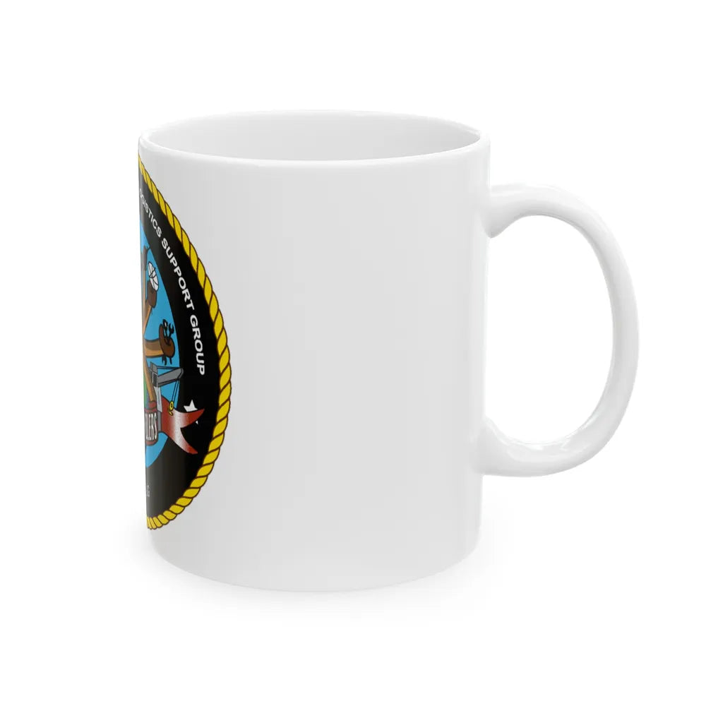 COMNAVELSG Cargo Handlers Commander Navy Expeditionary Logistics Support Group (U.S. Navy) White Coffee Mug-Go Mug Yourself