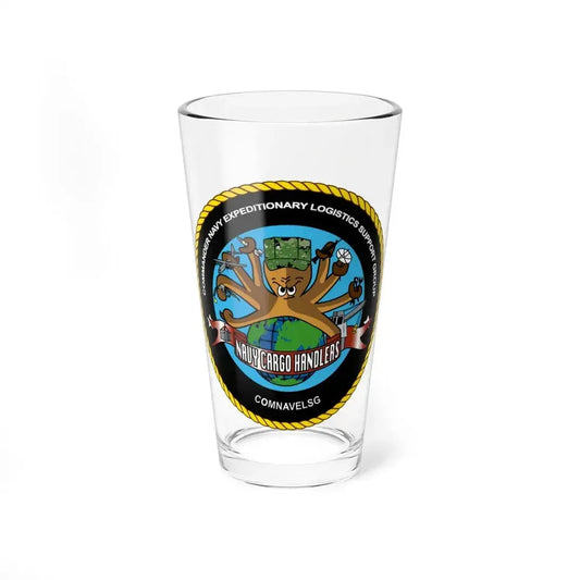 COMNAVELSG Cargo Handlers Commander Navy Expeditionary Logistics Support Group (U.S. Navy) Pint Glass 16oz 16oz - Go Mug Yourself