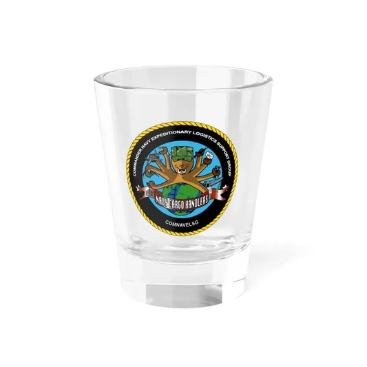 COMNAVELSG Cargo Handlers Commander Navy Expeditionary Logistics Support Group (U.S. Navy) Shot Glass 1.5oz 1.5oz - Go Mug Yourself