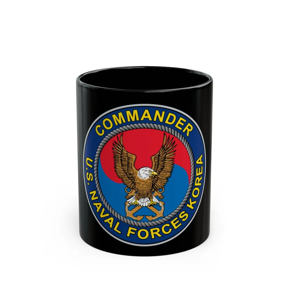 COMNAVFOR Korea Commander Naval Forces Korea (U.S. Navy) Black Coffee Mug-11oz-Go Mug Yourself