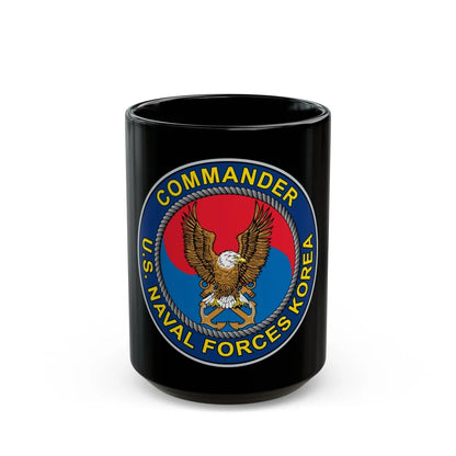 COMNAVFOR Korea Commander Naval Forces Korea (U.S. Navy) Black Coffee Mug-15oz-Go Mug Yourself