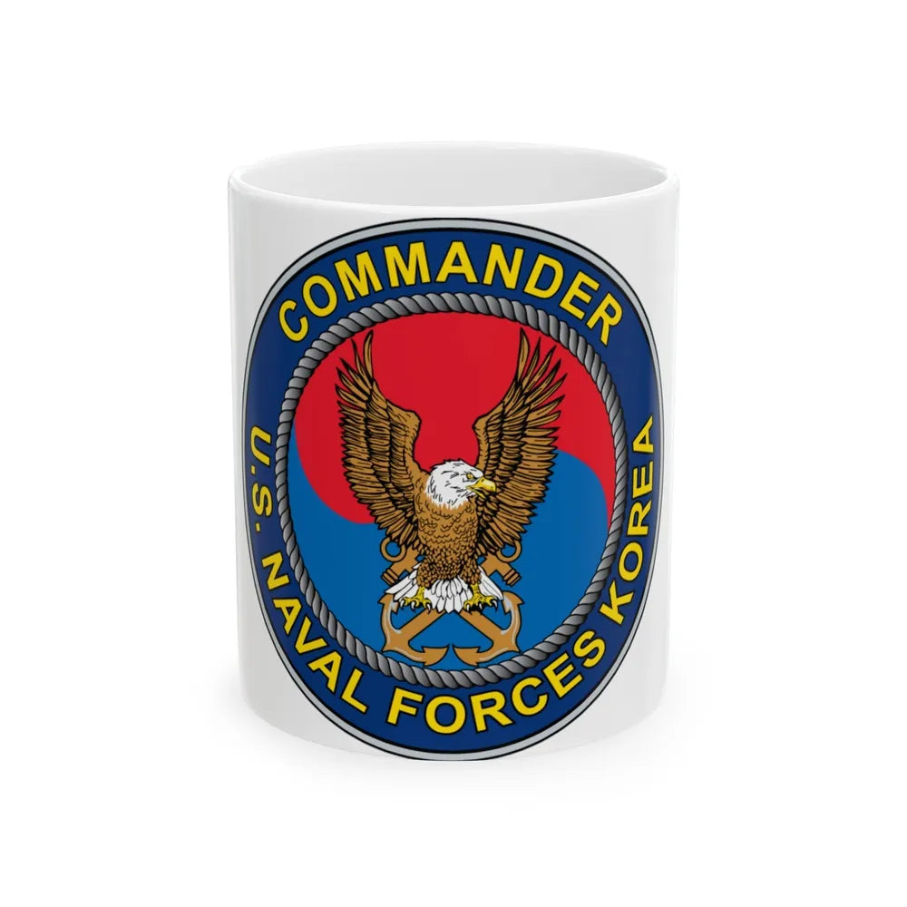 COMNAVFOR Korea Commander Naval Forces Korea (U.S. Navy) White Coffee Mug-11oz-Go Mug Yourself