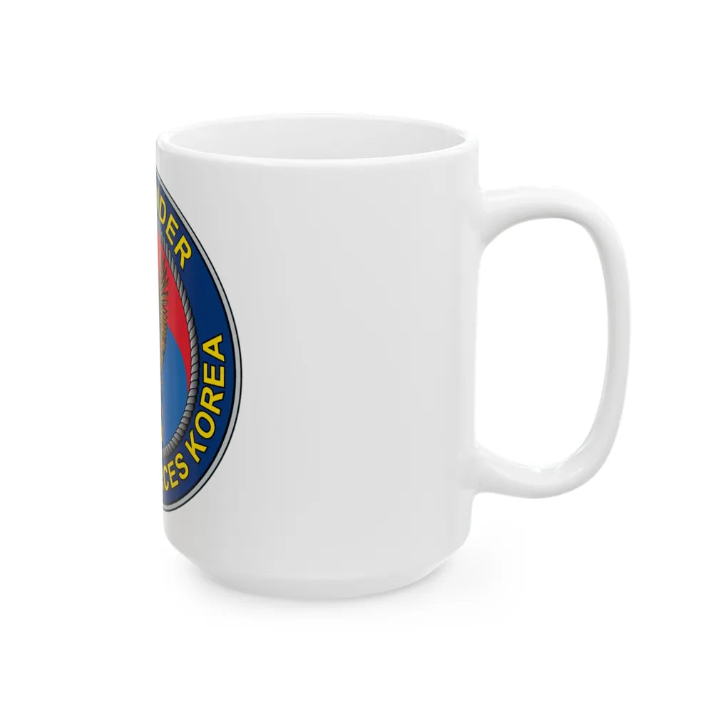 COMNAVFOR Korea Commander Naval Forces Korea (U.S. Navy) White Coffee Mug-Go Mug Yourself