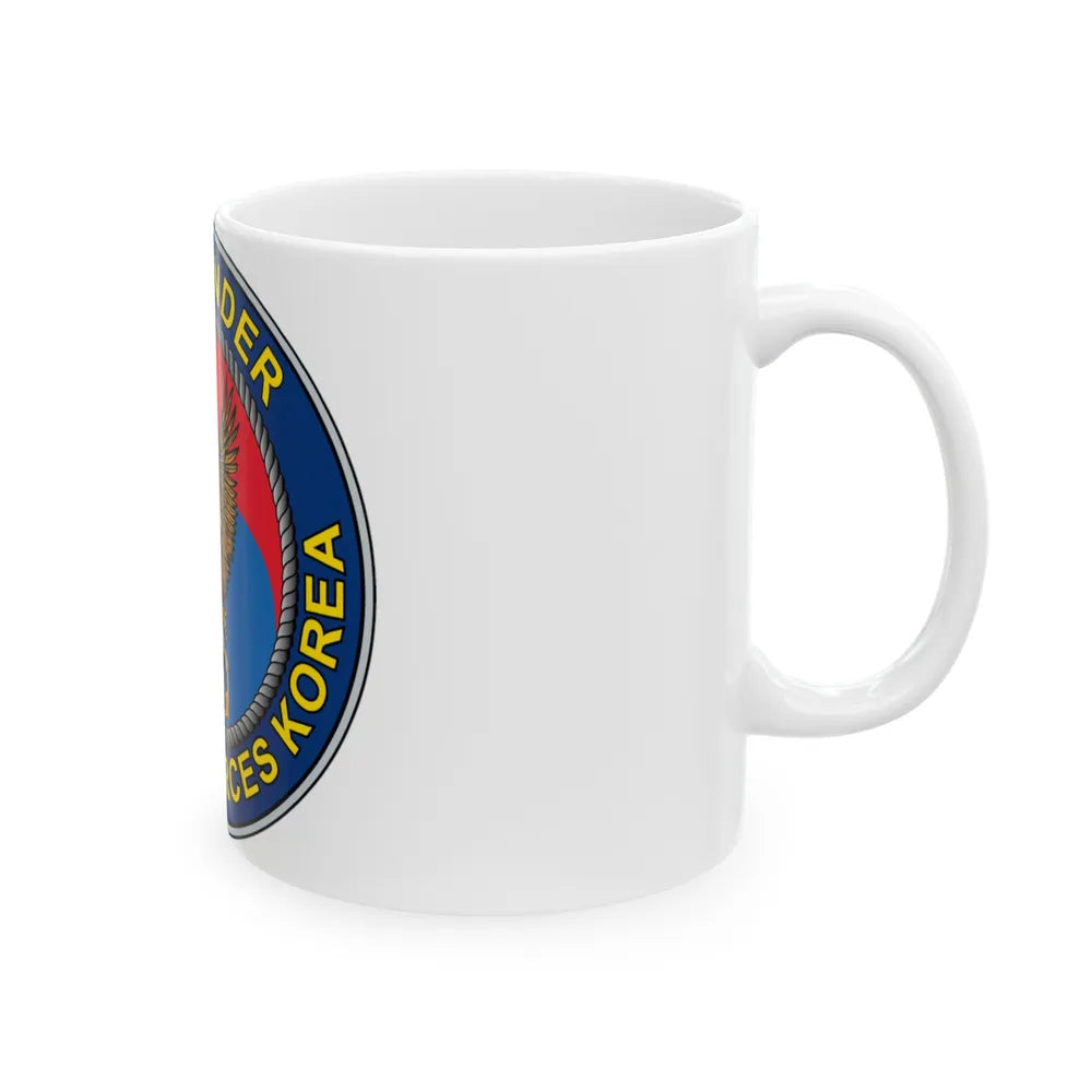 COMNAVFOR Korea Commander Naval Forces Korea (U.S. Navy) White Coffee Mug-Go Mug Yourself