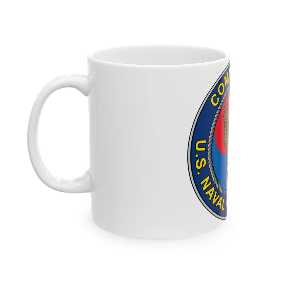 COMNAVFOR Korea Commander Naval Forces Korea (U.S. Navy) White Coffee Mug-Go Mug Yourself