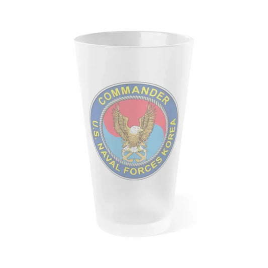 COMNAVFOR Korea Commander Naval Forces Korea (U.S. Navy) Frosted Pint Glass 16oz Default Title - Go Mug Yourself