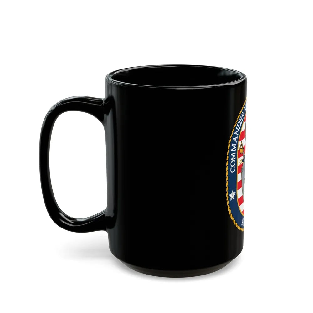 COMNAVSURFLANT N44 Commander Naval Surface Force Atlantic (U.S. Navy) Black Coffee Mug-Go Mug Yourself