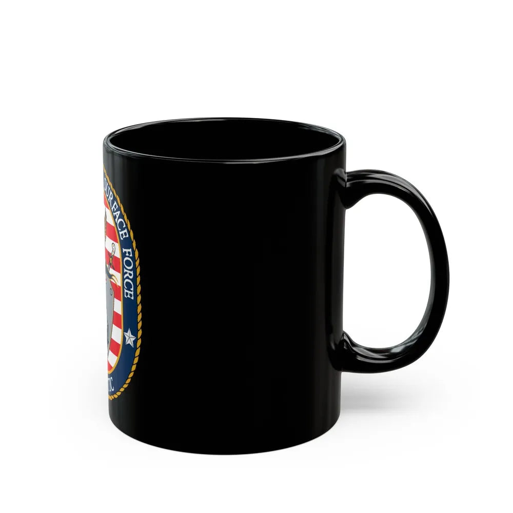 COMNAVSURFLANT N44 Commander Naval Surface Force Atlantic (U.S. Navy) Black Coffee Mug-Go Mug Yourself