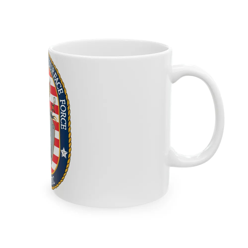 COMNAVSURFLANT N44 Commander Naval Surface Force Atlantic (U.S. Navy) White Coffee Mug-Go Mug Yourself