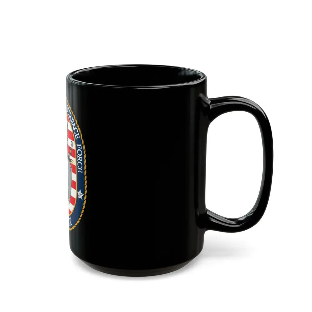 COMNAVSURFLANT N44 Commander Naval Surface Force Atlantic (U.S. Navy) Black Coffee Mug - Go Mug Yourself