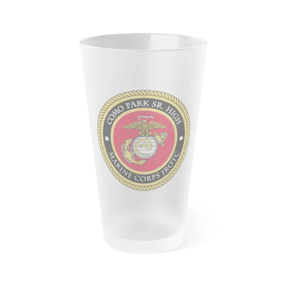 Como Park Sr High Marine Corps Jrotc (USMC) Frosted Pint Glass 16oz Default Title - Go Mug Yourself