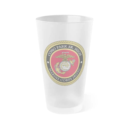Como Park Sr High Marine Corps Jrotc (USMC) Frosted Pint Glass 16oz Default Title - Go Mug Yourself