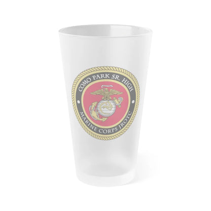 Como Park Sr High Marine Corps Jrotc (USMC) Frosted Pint Glass 16oz-Go Mug Yourself