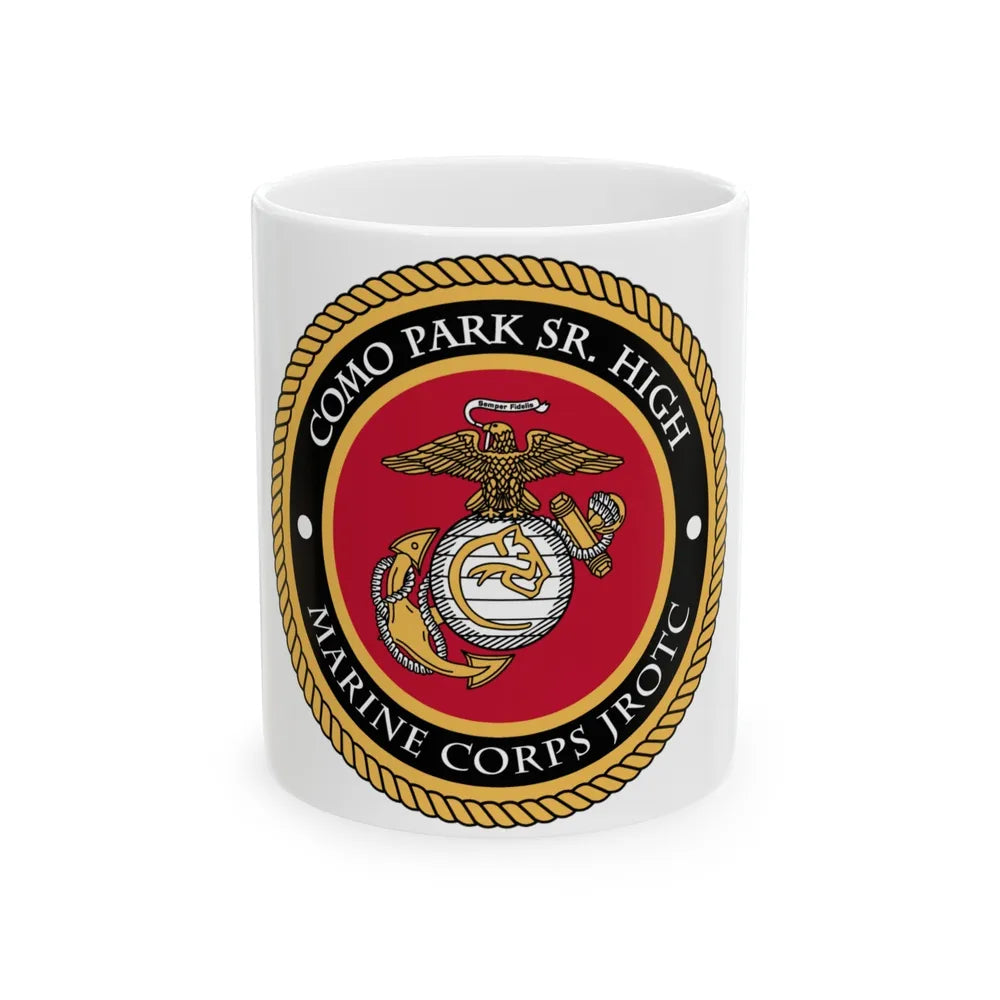 Como Park Sr High Marine Corps Jrotc (USMC) White Coffee Mug-11oz-Go Mug Yourself