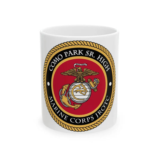 Como Park Sr High Marine Corps Jrotc (USMC) White Coffee Mug-11oz-Go Mug Yourself