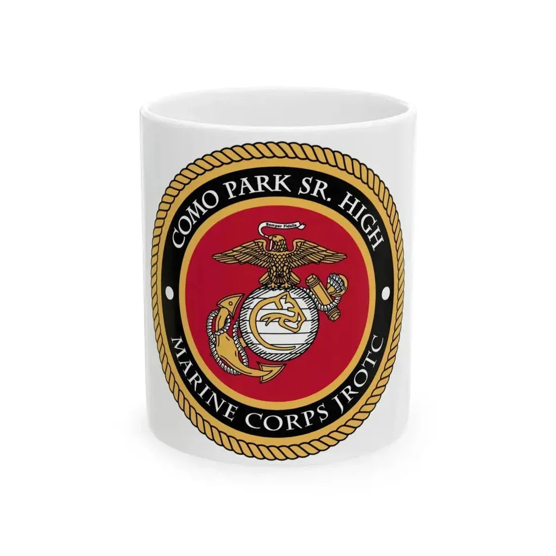 Como Park Sr High Marine Corps Jrotc (USMC) White Coffee Mug 11oz - Go Mug Yourself