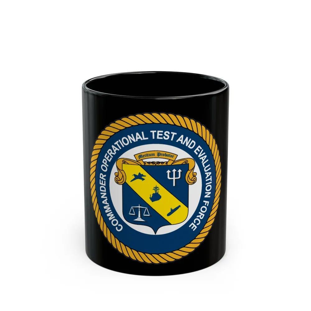 COMOPTEVFOR Commander Operational Test & Evaluation Force (U.S. Navy) Black Coffee Mug-11oz-Go Mug Yourself