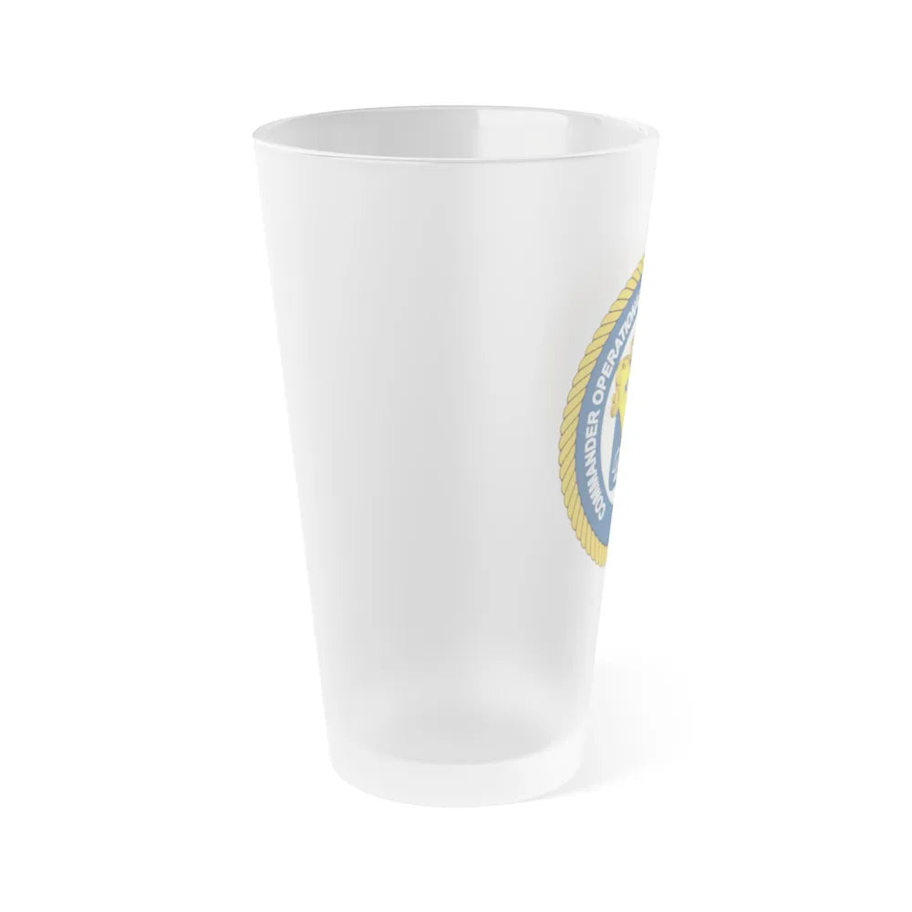 COMOPTEVFOR Commander Operational Test & Evaluation Force (U.S. Navy) Frosted Pint Glass 16oz-Go Mug Yourself