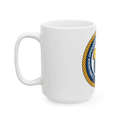 COMOPTEVFOR Commander Operational Test & Evaluation Force (U.S. Navy) White Coffee Mug-Go Mug Yourself