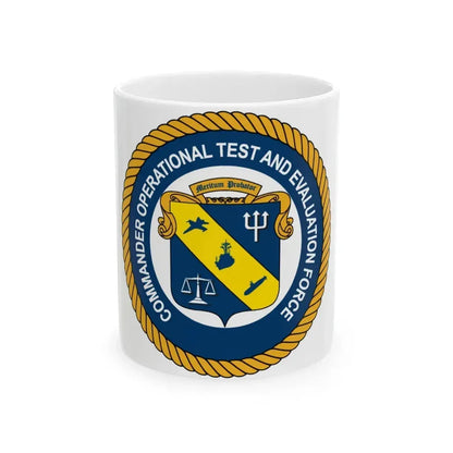 COMOPTEVFOR Commander Operational Test & Evaluation Force (U.S. Navy) White Coffee Mug 11oz - Go Mug Yourself