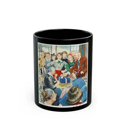 Companion Illustration, December 1941 - Black Coffee Mug 11oz - Go Mug Yourself
