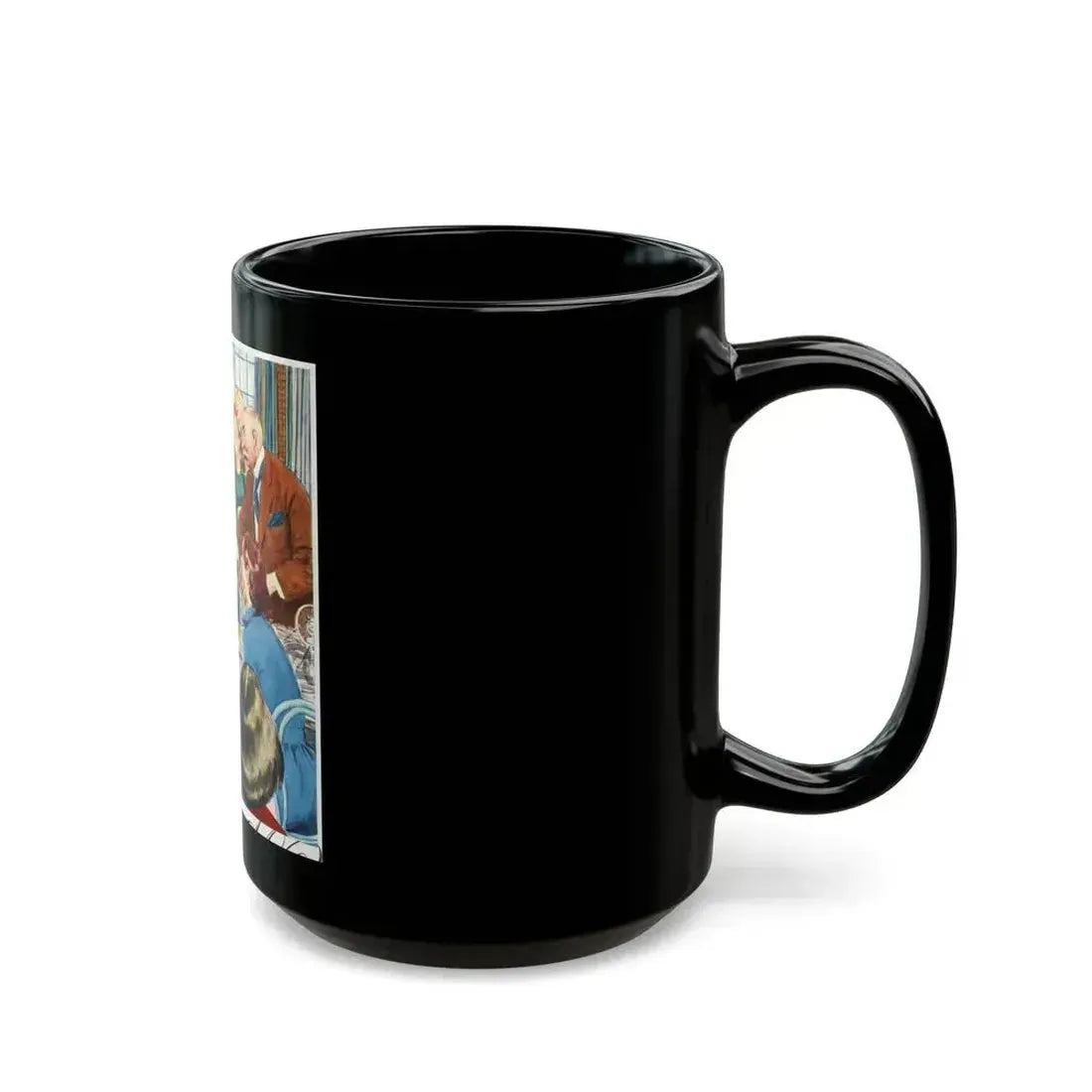 Companion Illustration, December 1941 - Black Coffee Mug - Go Mug Yourself