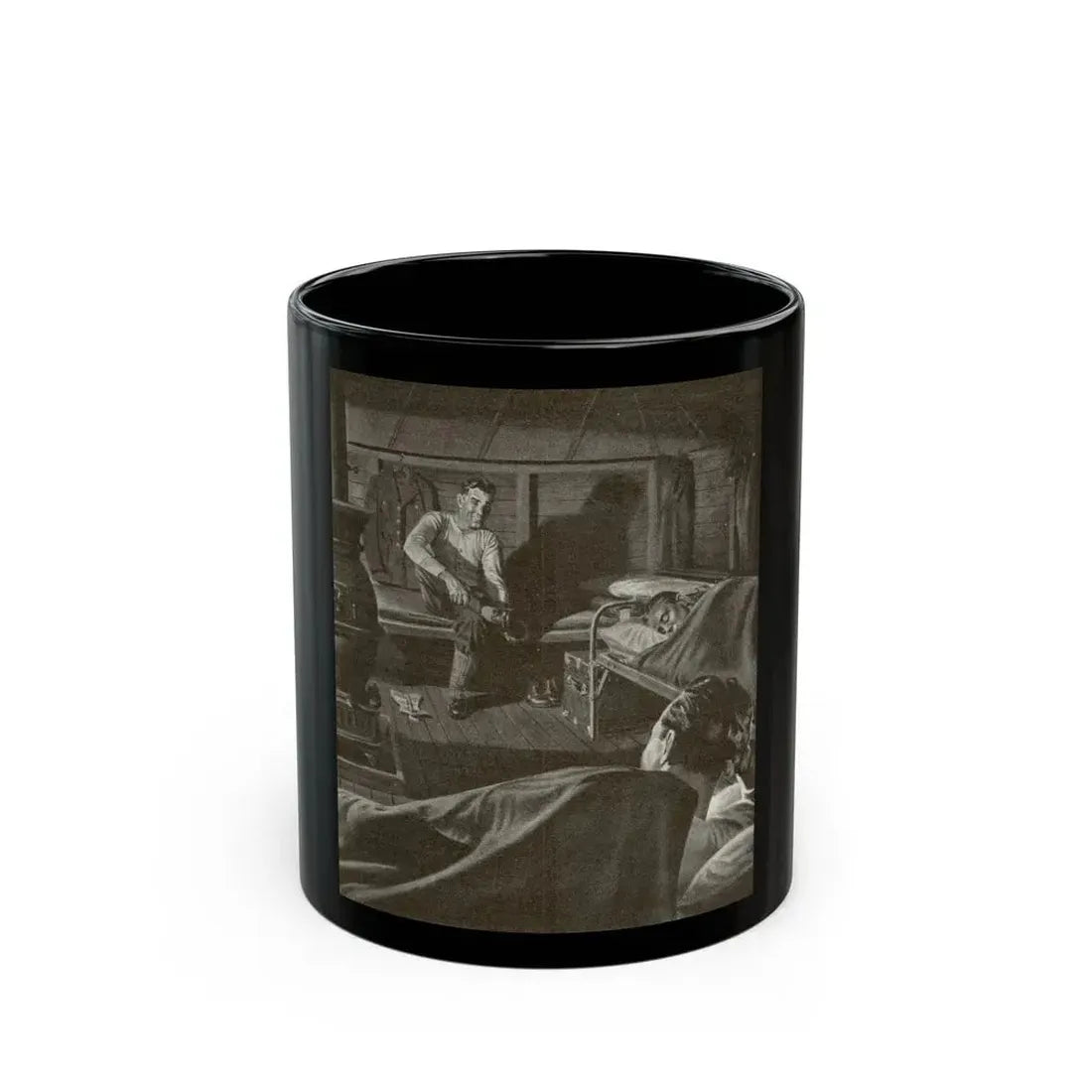 Companion Magazine Illustration, October 1942 - Black Coffee Mug 11oz - Go Mug Yourself