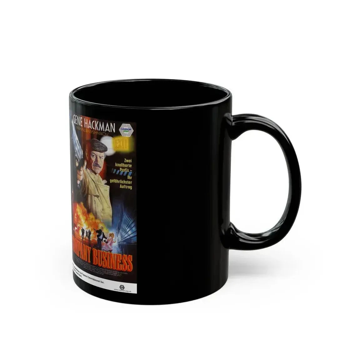 COMPANY BUSINESS GENE HACKMAN (VHS COVER) - Black Coffee Mug - Go Mug Yourself