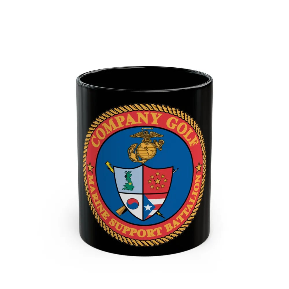 Company Golf (USMC) Black Coffee Mug-11oz-Go Mug Yourself