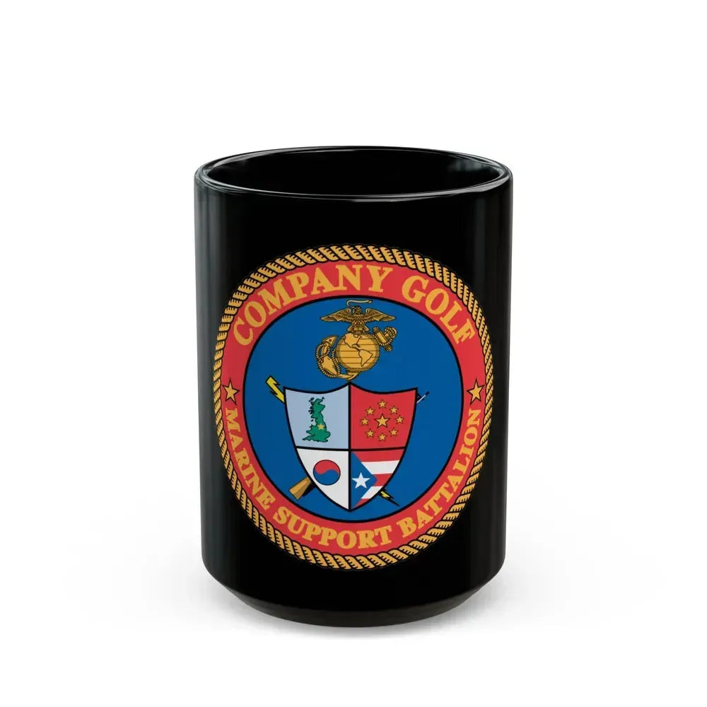 Company Golf (USMC) Black Coffee Mug 15oz - Go Mug Yourself