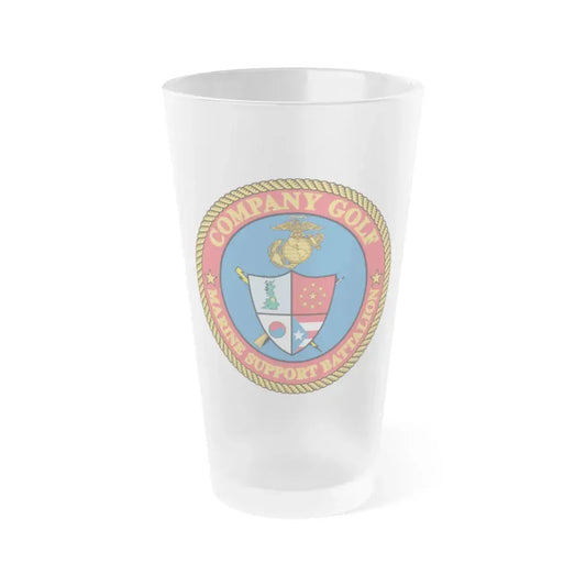 Company Golf (USMC) Frosted Pint Glass 16oz Default Title - Go Mug Yourself
