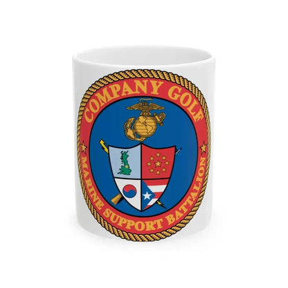 Company Golf (USMC) White Coffee Mug 11oz - Go Mug Yourself