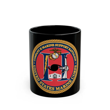 COMPANY H MARINE (USMC) Black Coffee Mug-11oz-Go Mug Yourself